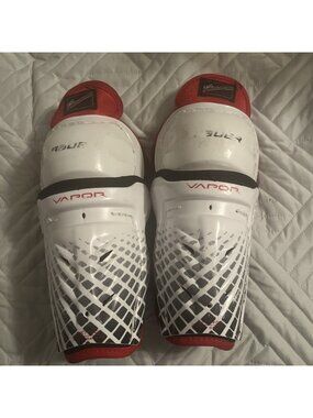 Bauer Vapor LIL Rookie 7.5"/ 19cm  Hockey Shin Guard YTH White Red